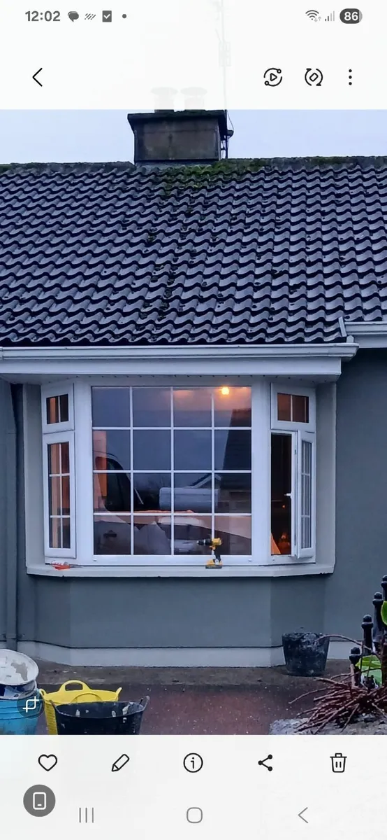 White double glazed PVC Bay window - Image 1