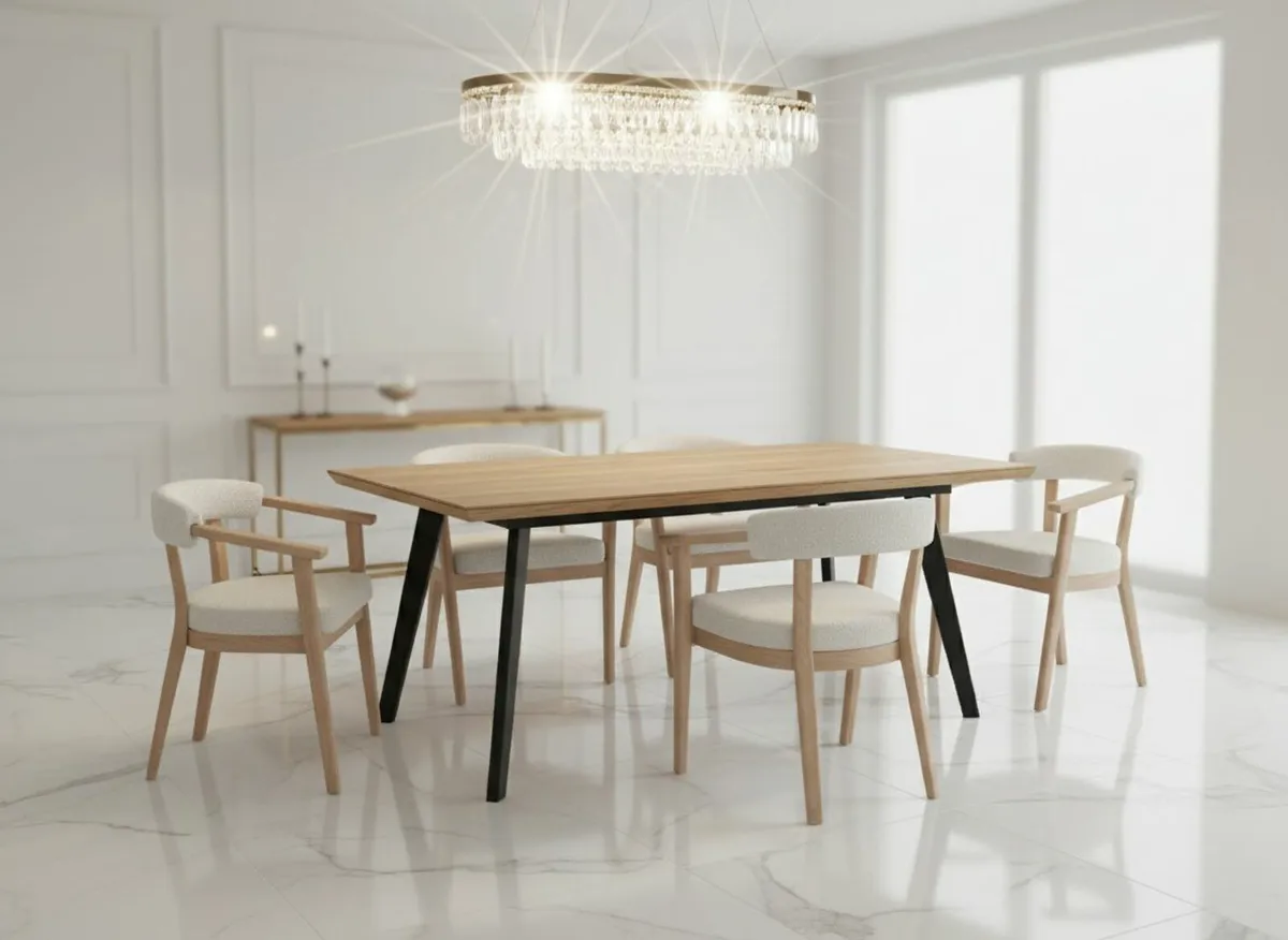 Ironwood Loft Extendable Dining Table 160-200x90cm - Image 4