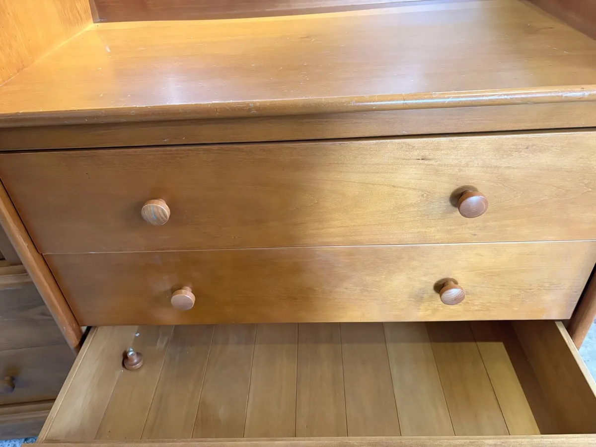 Light wood dresser changing top - Image 2