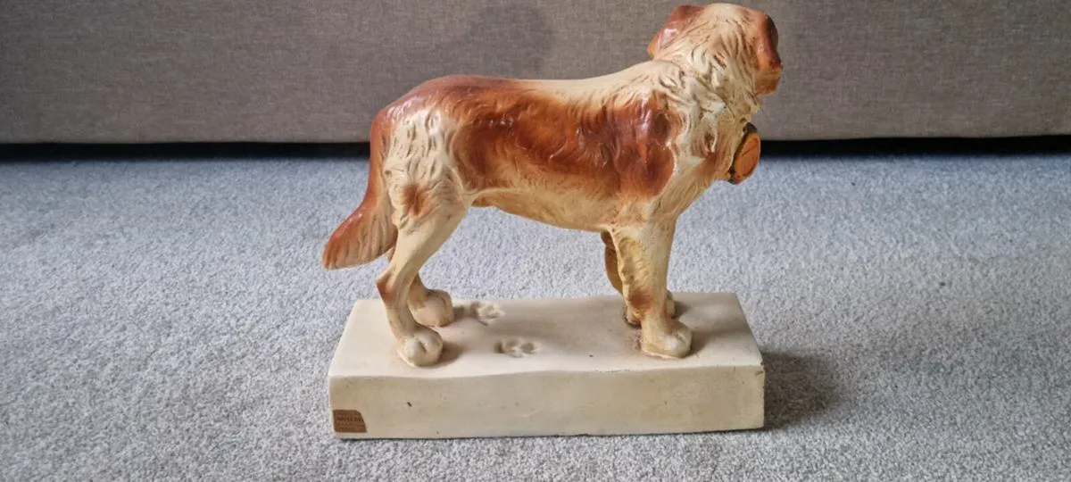 Antique st bernard statues - Image 4