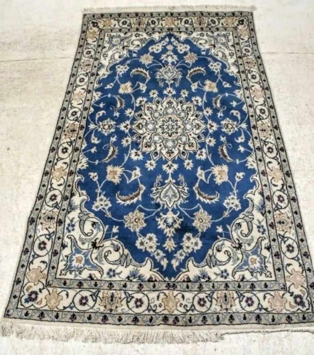 Nain Kashmar hand knotted rug - Image 1