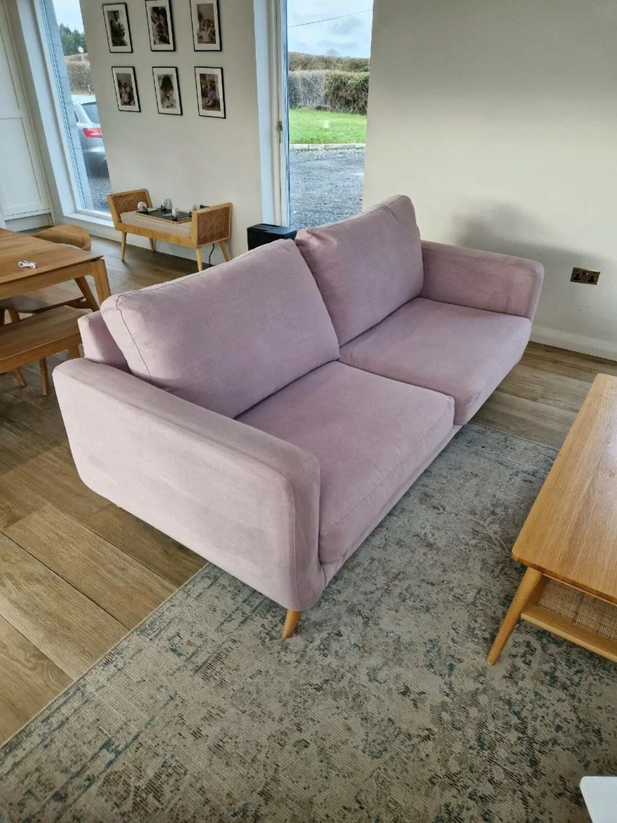 Pink Couch 3 seater - Image 1