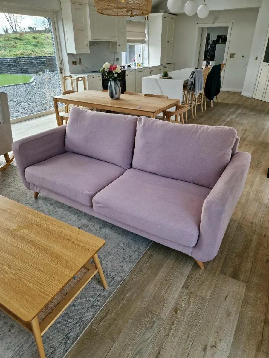 Pink Couch 3 seater - Image 3