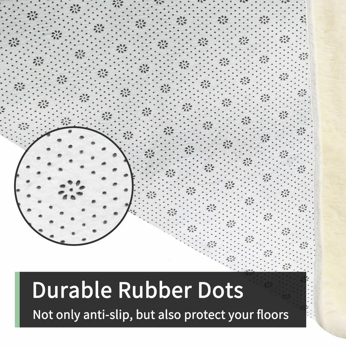 Living Room 275x370cm Cream Rug Large Soft Fluffy - Image 4