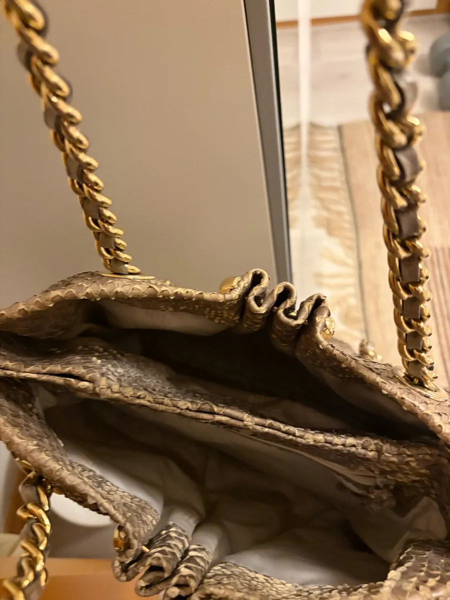 snake leather E/A Hand bag - Image 4