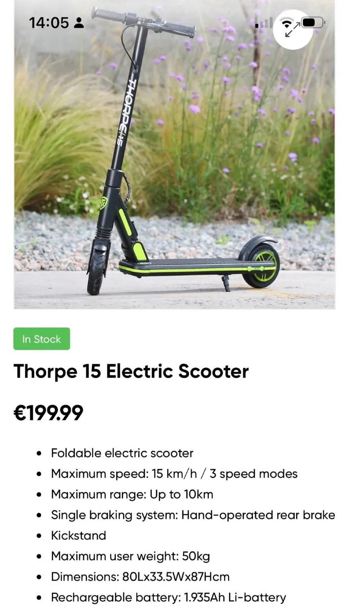 Electric scooter - barely used - Image 3