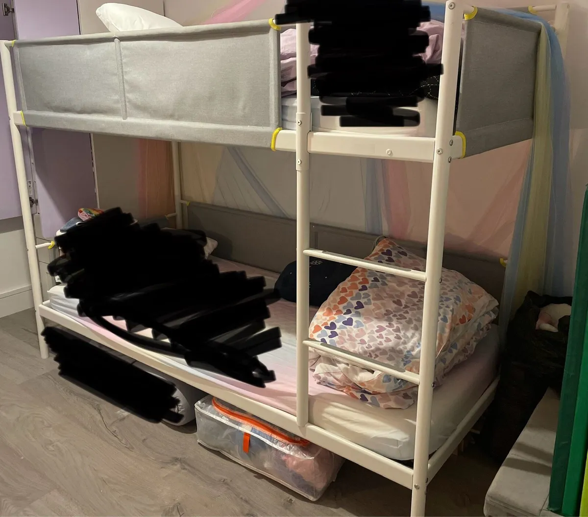 Ikea bunk bed (Vitval) with mattresses - Image 3