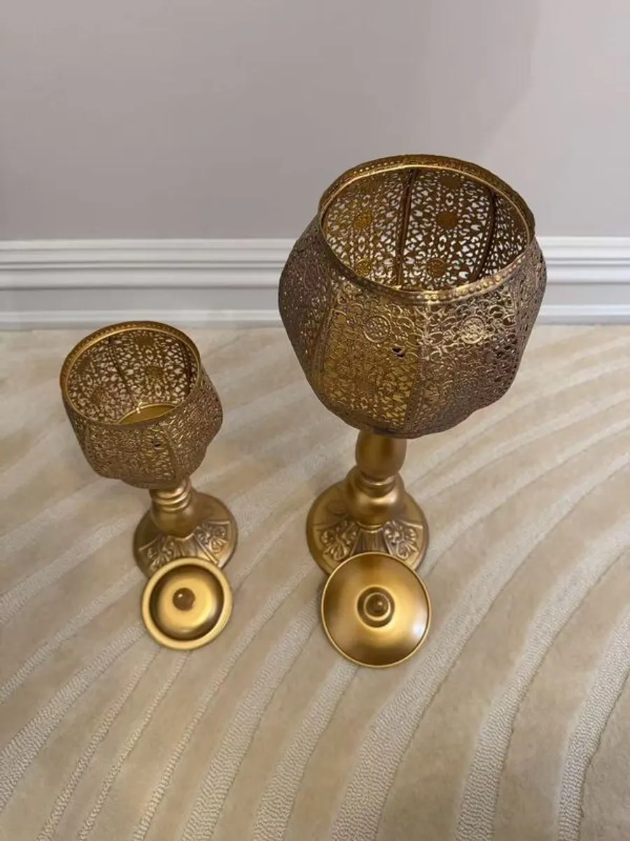 Southeast Asian Retro Iron Candle holder Ornament - Image 3