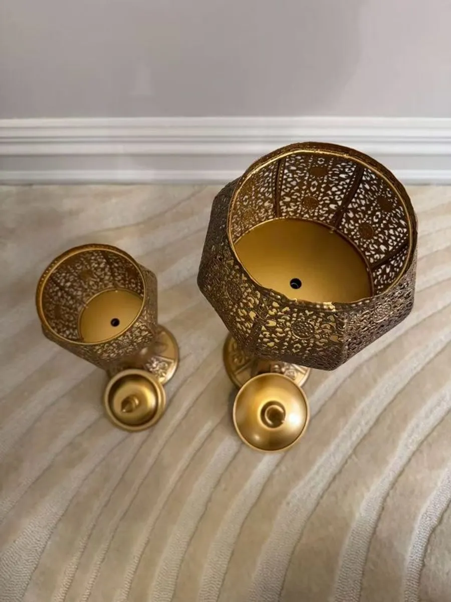 Southeast Asian Retro Iron Candle holder Ornament - Image 4