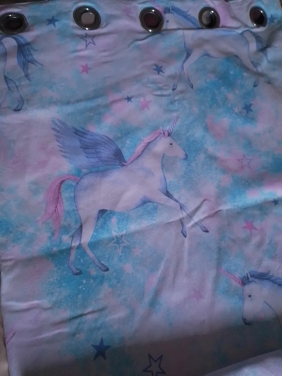UNICORN THEME  BLACK OUT THERMAL LINED CURTAINS. - Image 2
