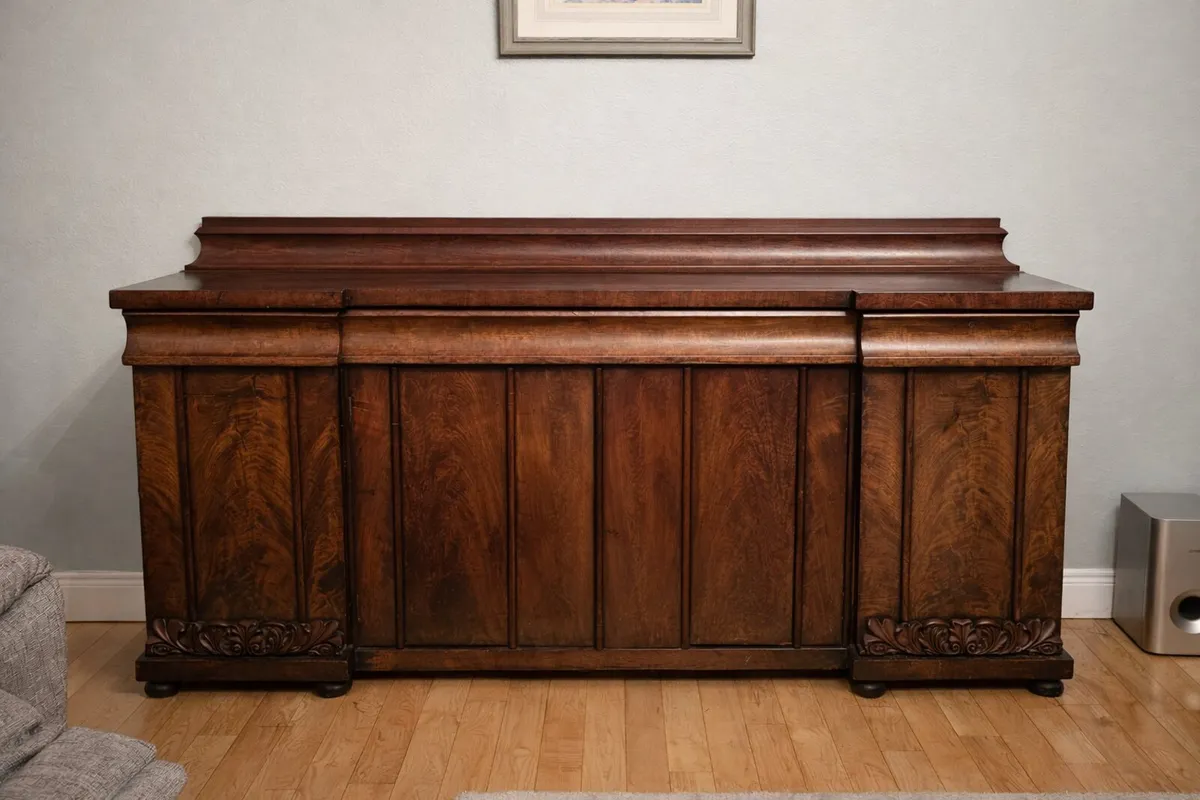 Antique Solid Mahogany Sideboard - Image 1