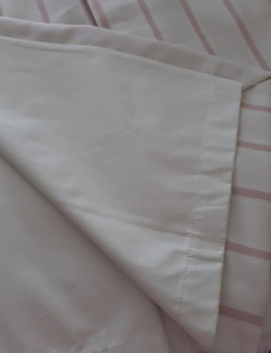 Twill Stripe Blush Curtains - Image 4