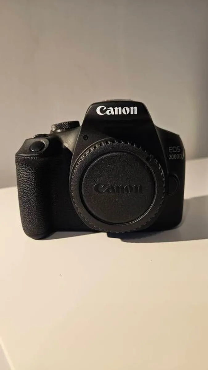 canon eos 2000D with 18-55mm, 50mm and 24mm lenses - Image 2