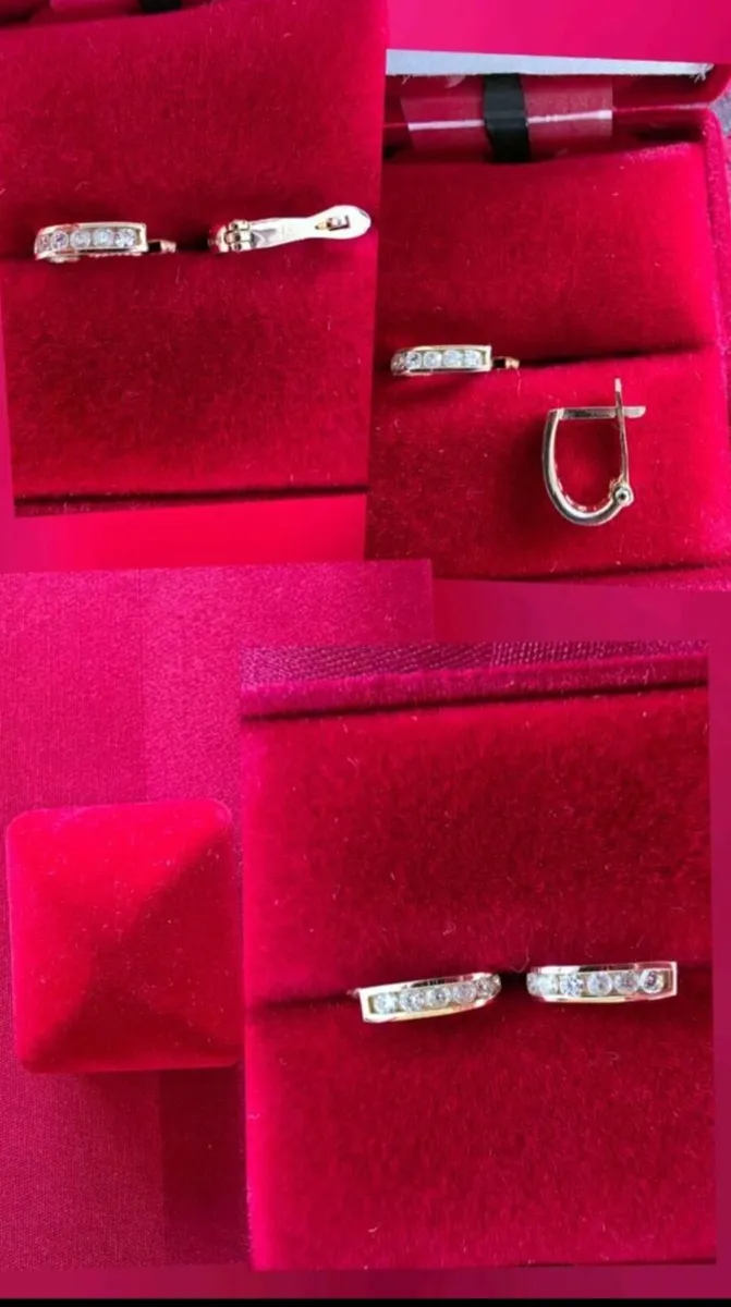 Children's gold earrings - Image 1