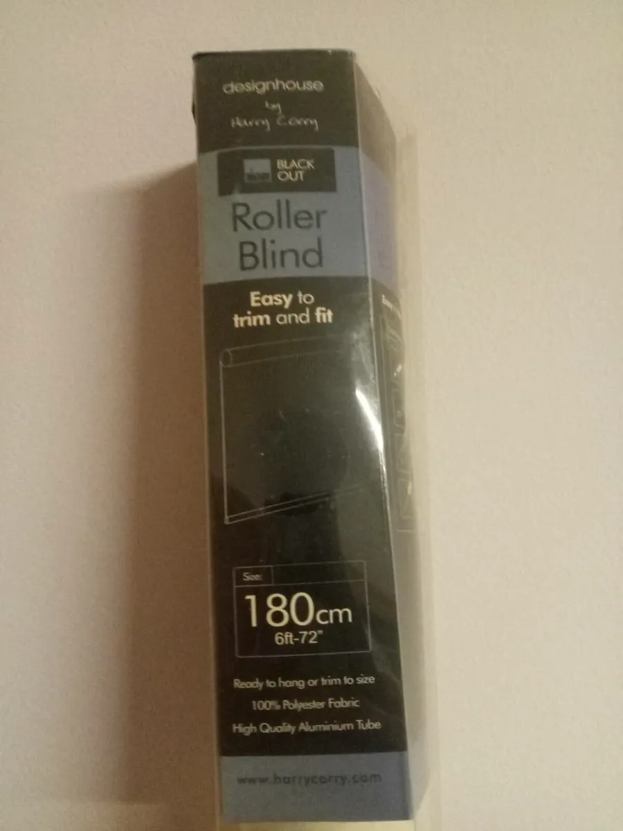 Cream Blackout roller blind (180cm) - Image 2