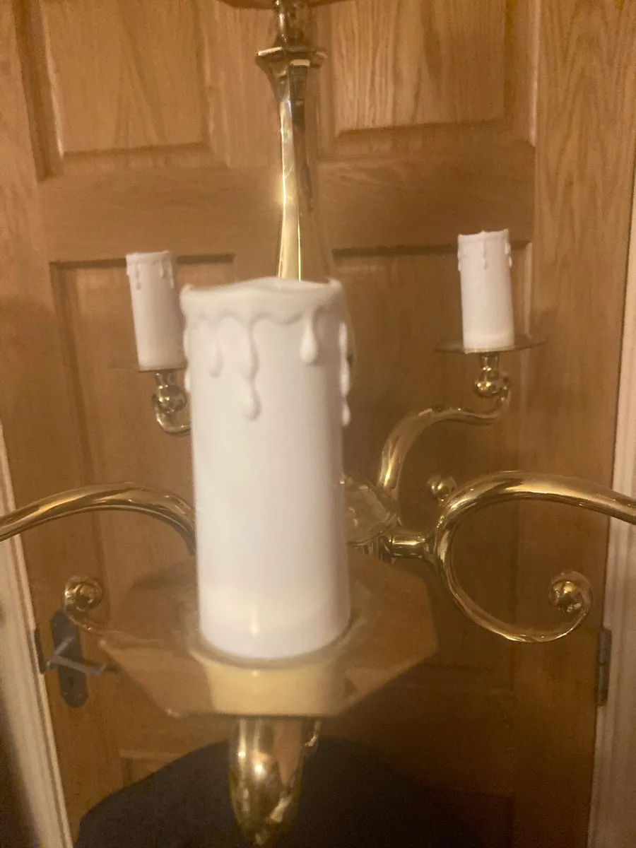 Vintage brass light fitting free postage - Image 3