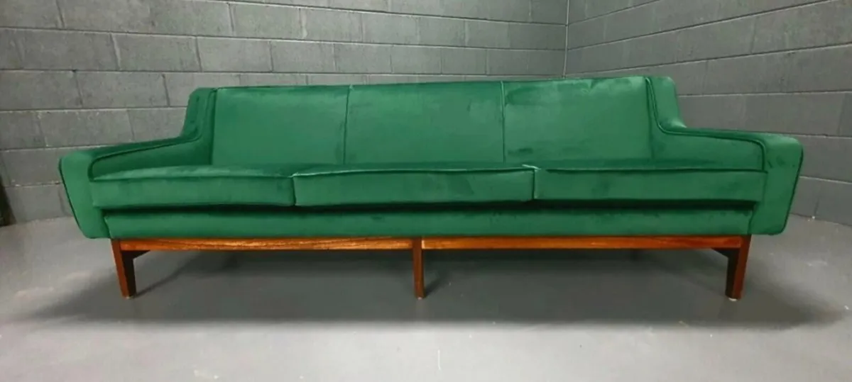 Mid-Century 3 Seat Sofa - Free Delivery - Image 1