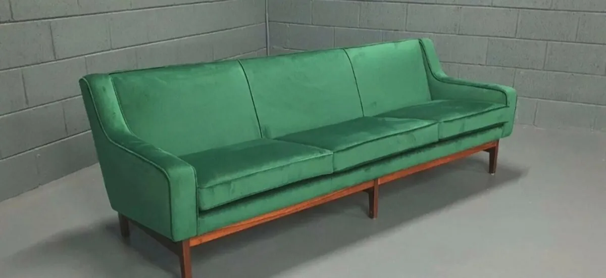 Mid-Century 3 Seat Sofa - Free Delivery - Image 3