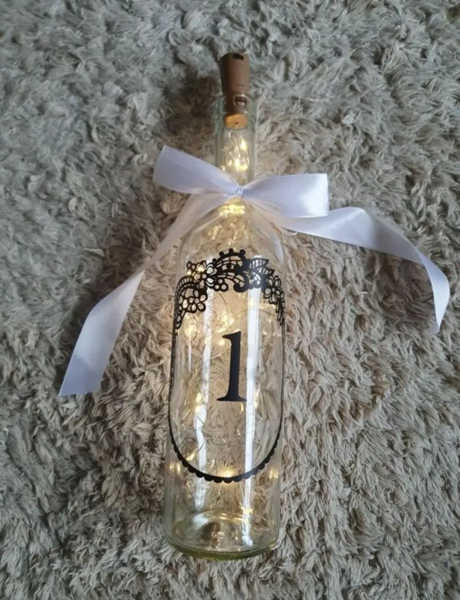 Light Up Wedding Table Bottle Numbers - Image 3