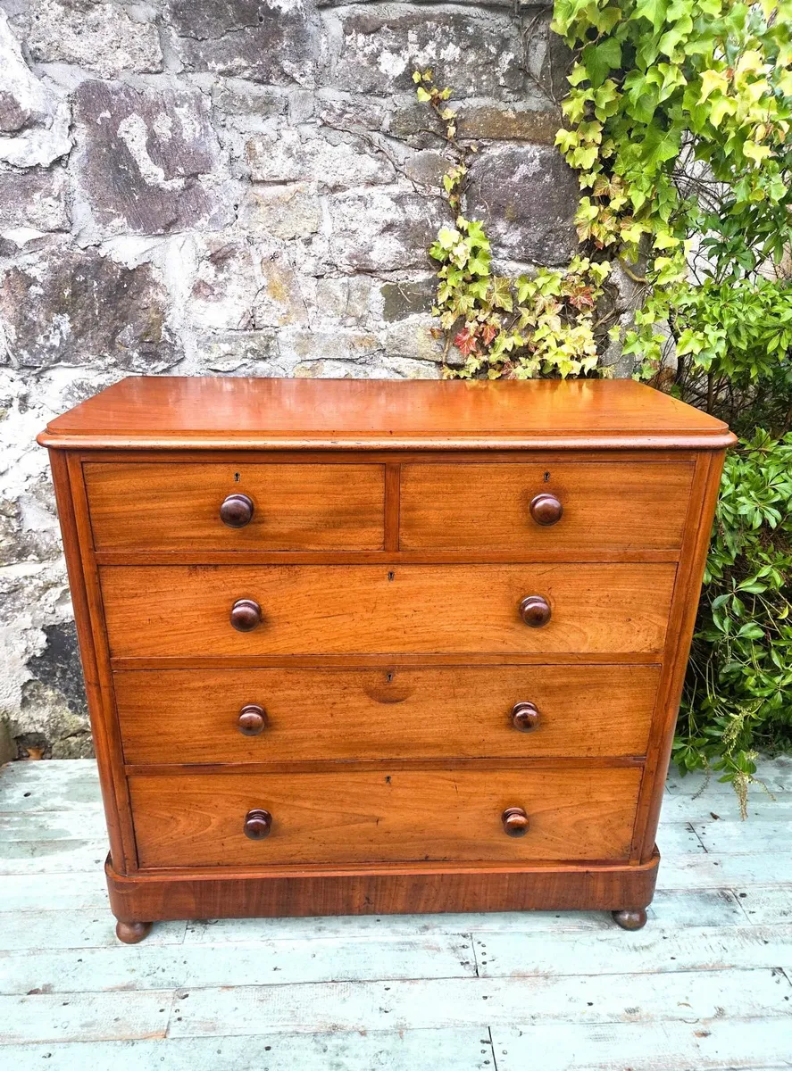 Victorian Mahogany Chest - Circa 1870 - Image 2