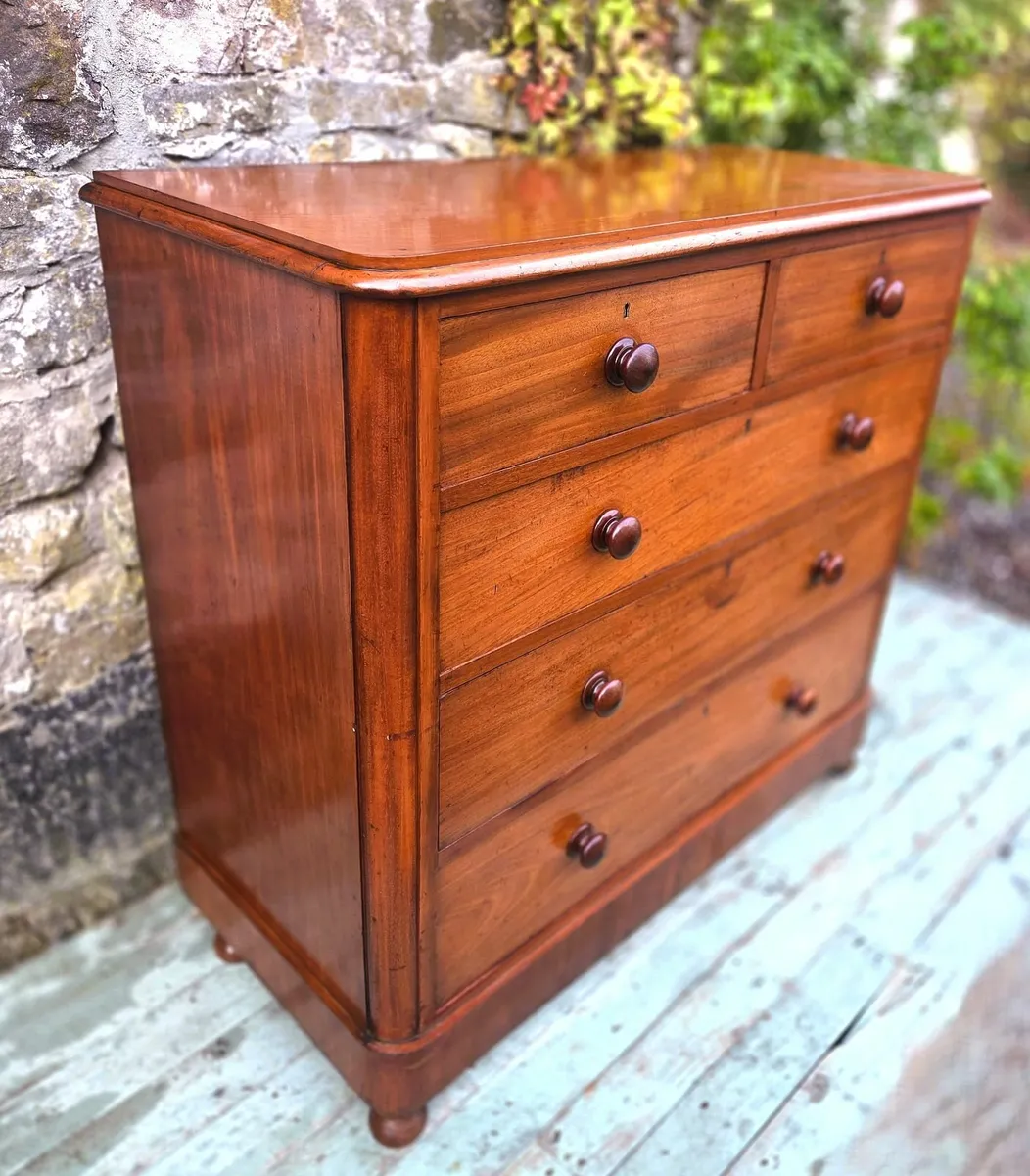 Victorian Mahogany Chest - Circa 1870 - Image 3