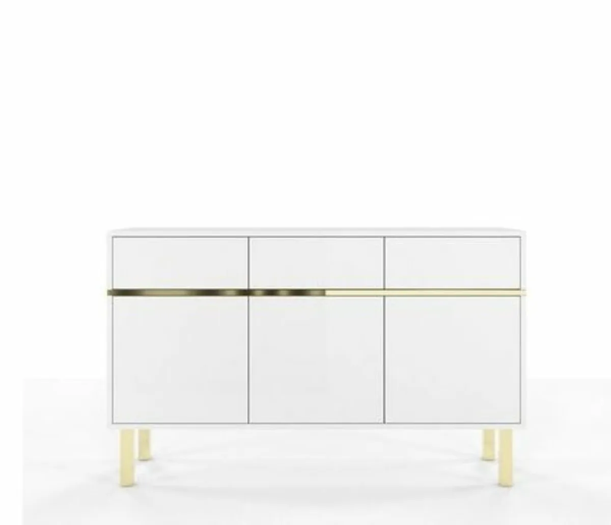 Ouellette 137.5 Cm Wide 3 Drawer Sideboard - Image 2