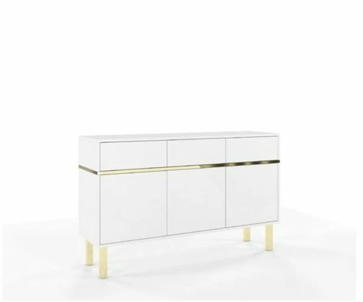 Ouellette 137.5 Cm Wide 3 Drawer Sideboard - Image 3