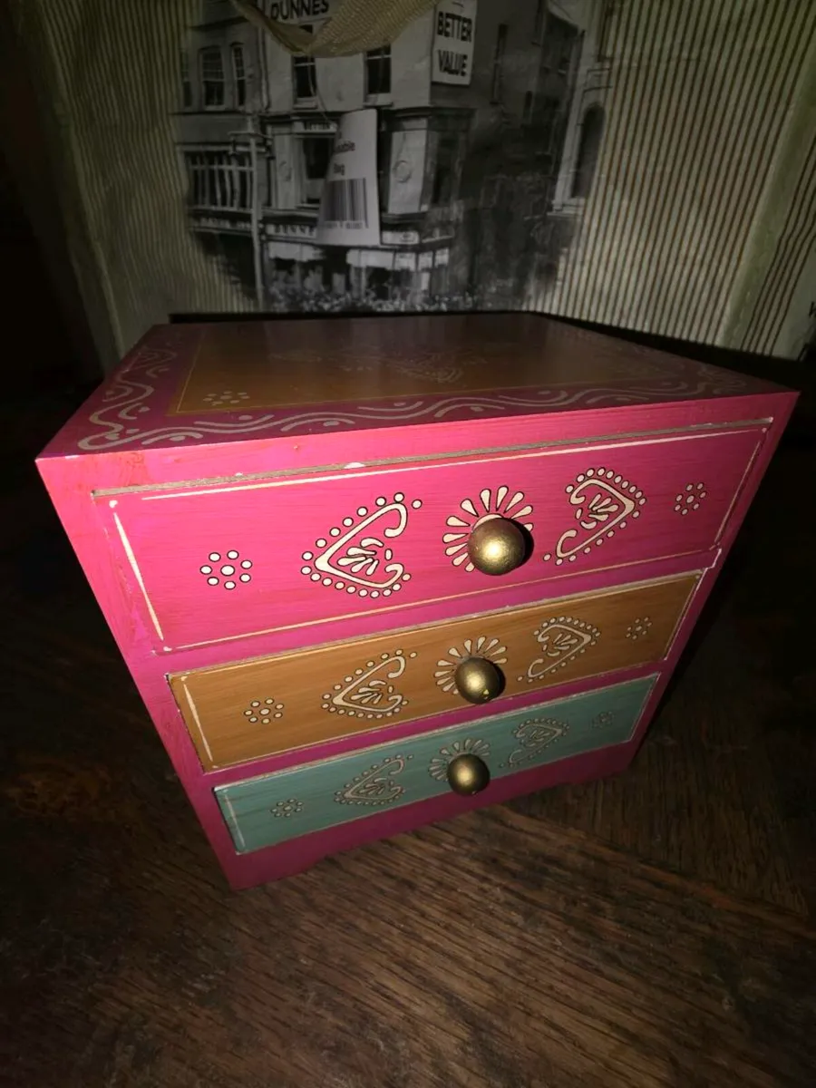 NEW COLOURFUL JEWELLERY BOX, Made In Germany ! - Image 1