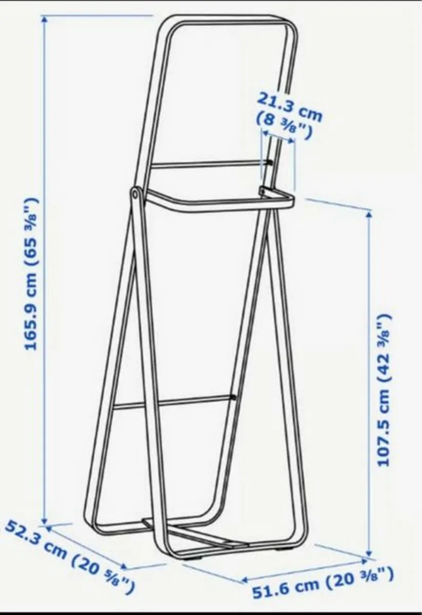 Full Length, Free Standing Mirror - Image 2