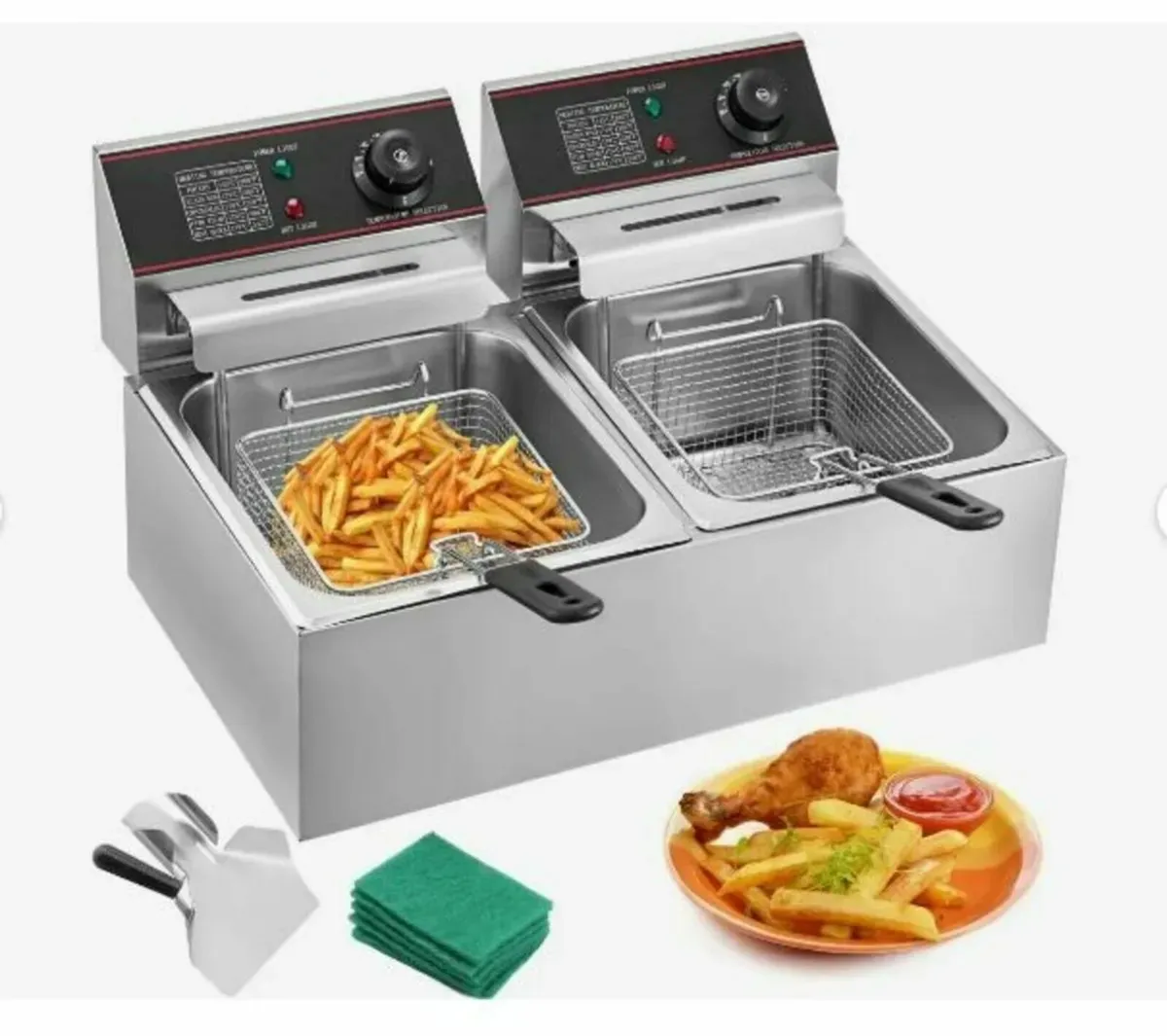 Electric Deep Fryer Commercial 12L 5000W - Image 3