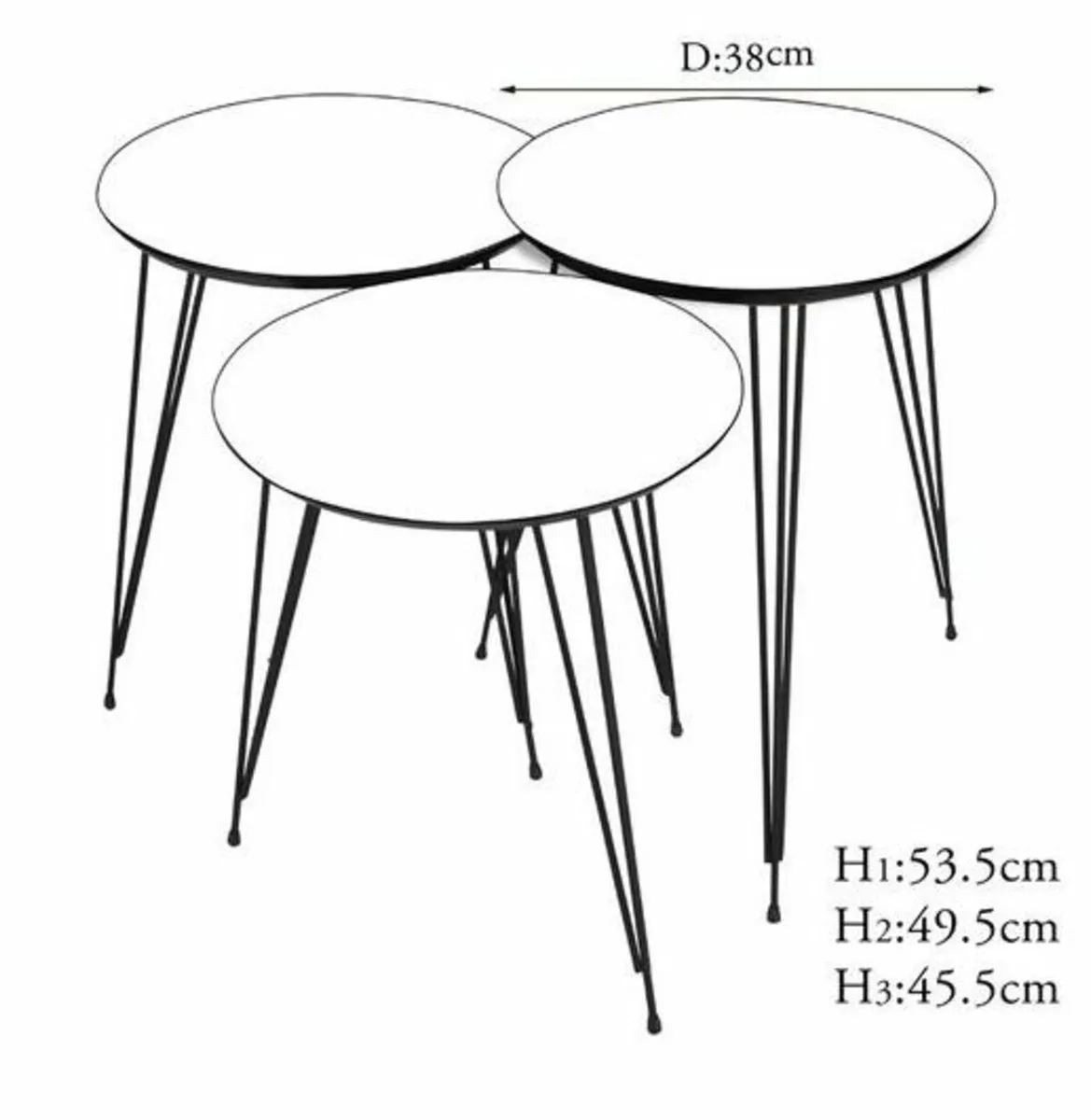 Simard 3 Piece Nest of Tables - Image 2