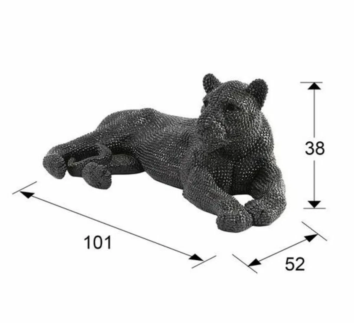 Thacher A Lioness Lying Down Statue - Image 3