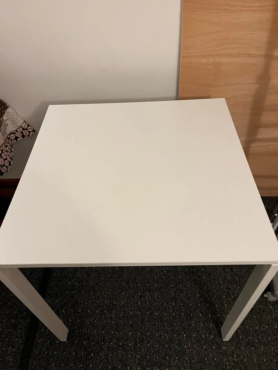 White table 29”x29”x29” - Image 2
