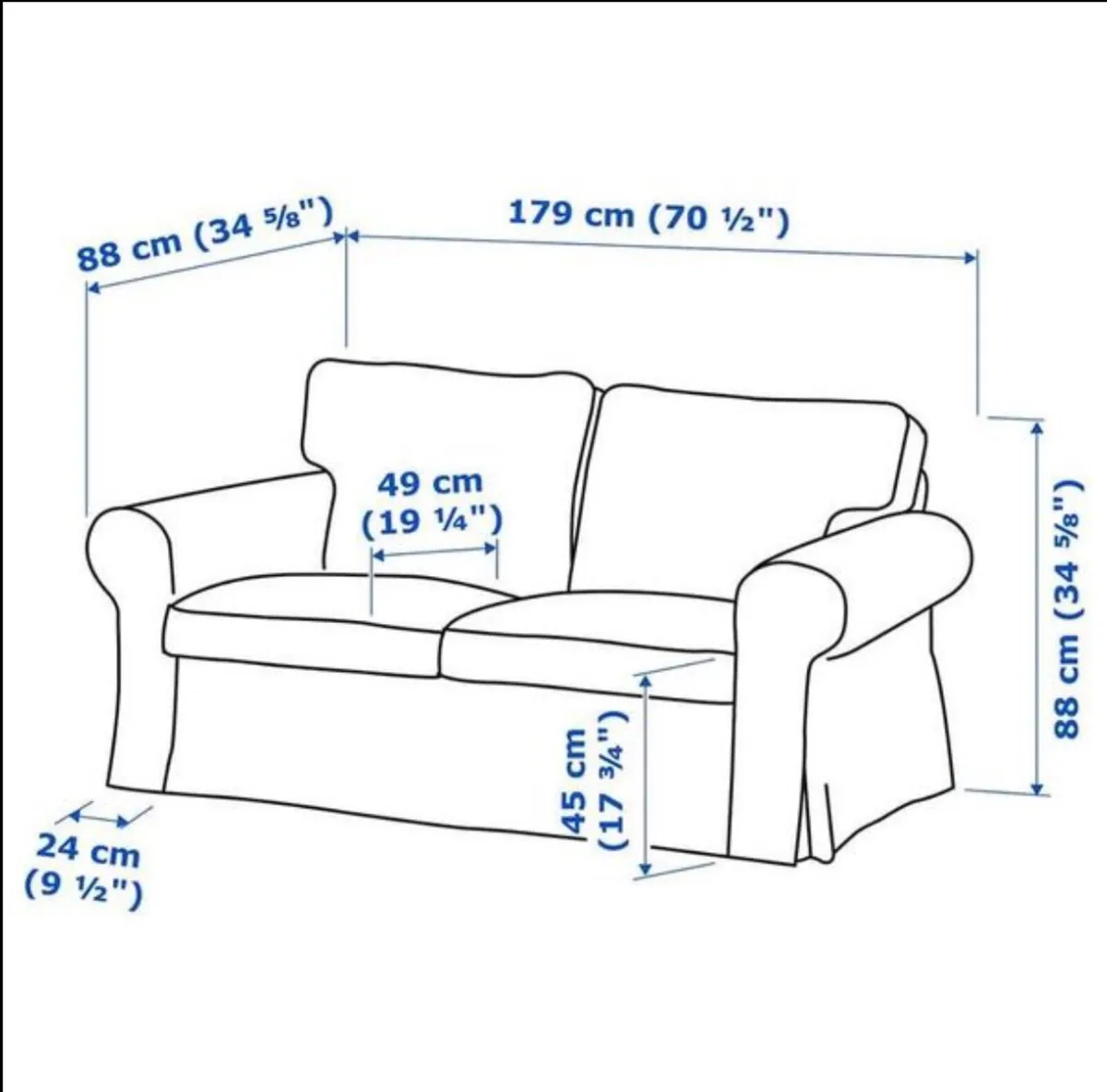Ektorp 3 & 2 seat sofas - Image 4