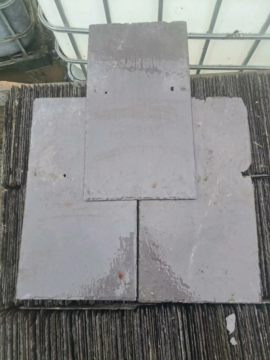JOBLOT 600qty 22x12 Reclaimed Bangor Blue Slates - Image 1