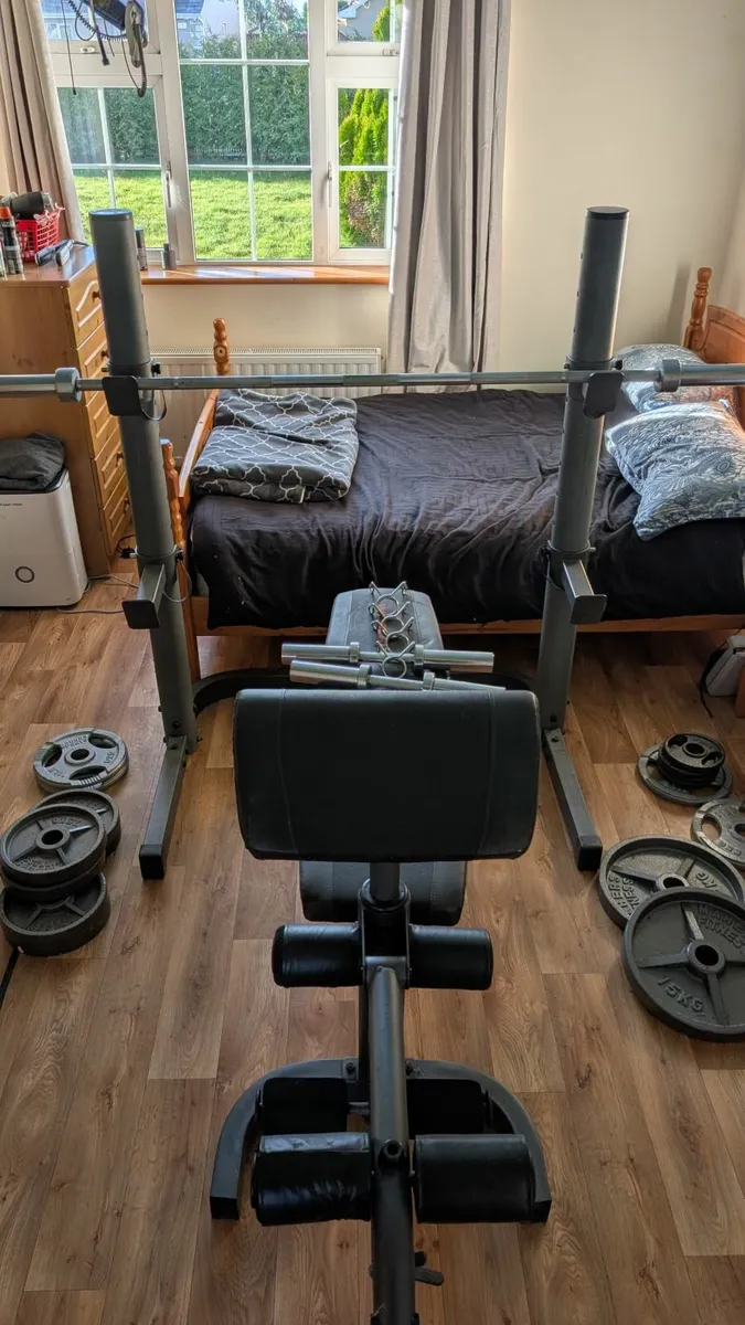 Full - Olympic weight bench setup - Image 1