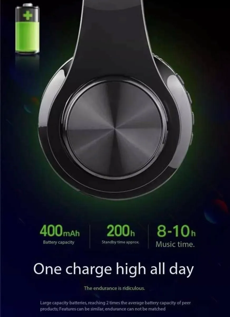 Bluetooth Wireless Headset Headphones - Image 2