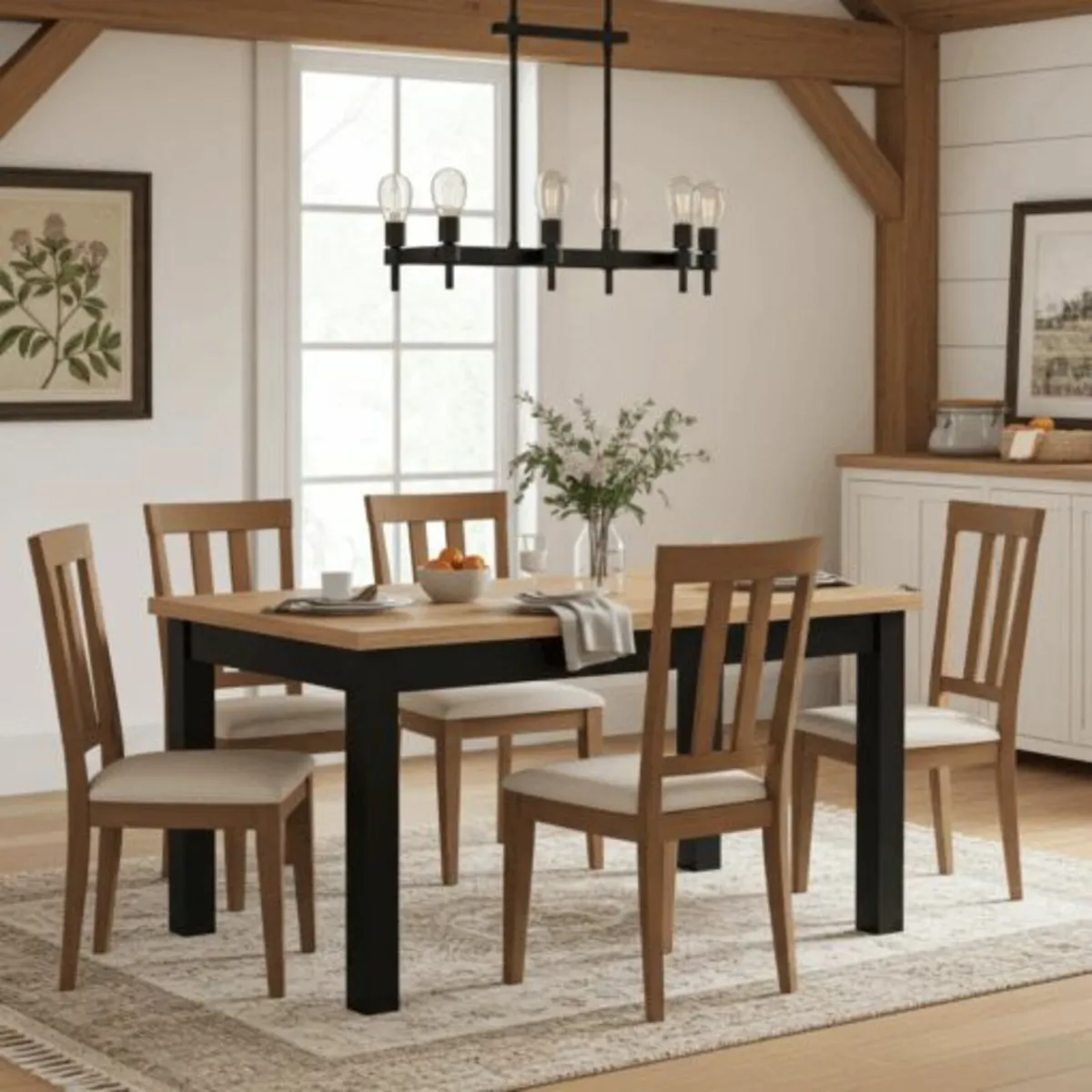 ExtendMax Dining Table – Solid Beech Legs - Image 1