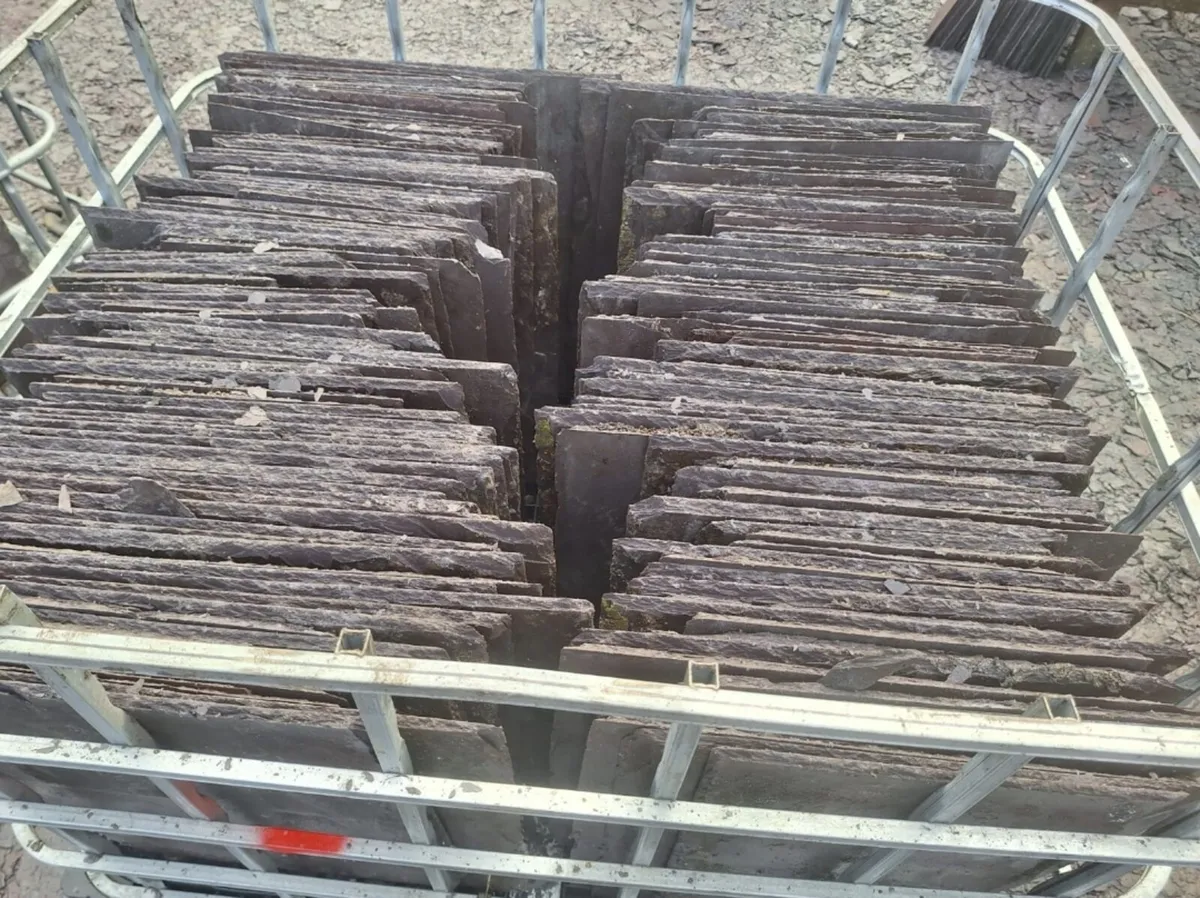 750 qty 27 inch Reclaimed Bangor Blue Slates