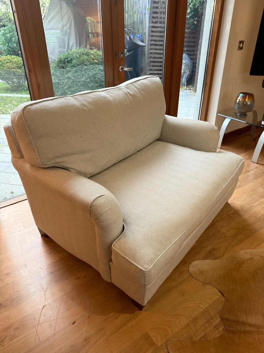 Loveseat Sofa Bed in Pumice herringbone - Sofa.com - Image 4