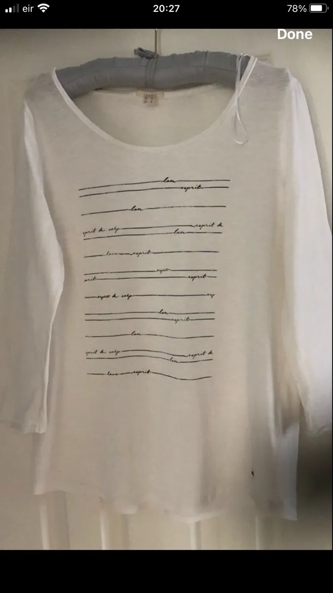Ladies esprit long sleeve top size M €5 - Image 1