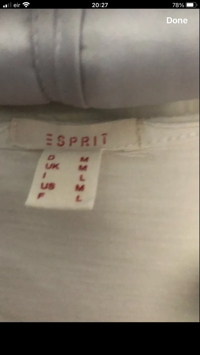 Ladies esprit long sleeve top size M €5 - Image 3