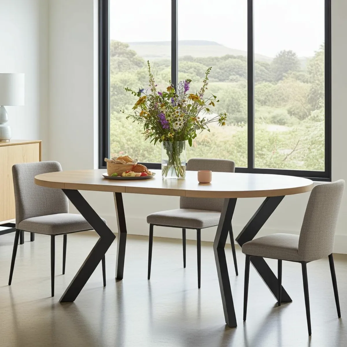 Orion Industrial Extendable Dining Table180cmMetal - Image 4