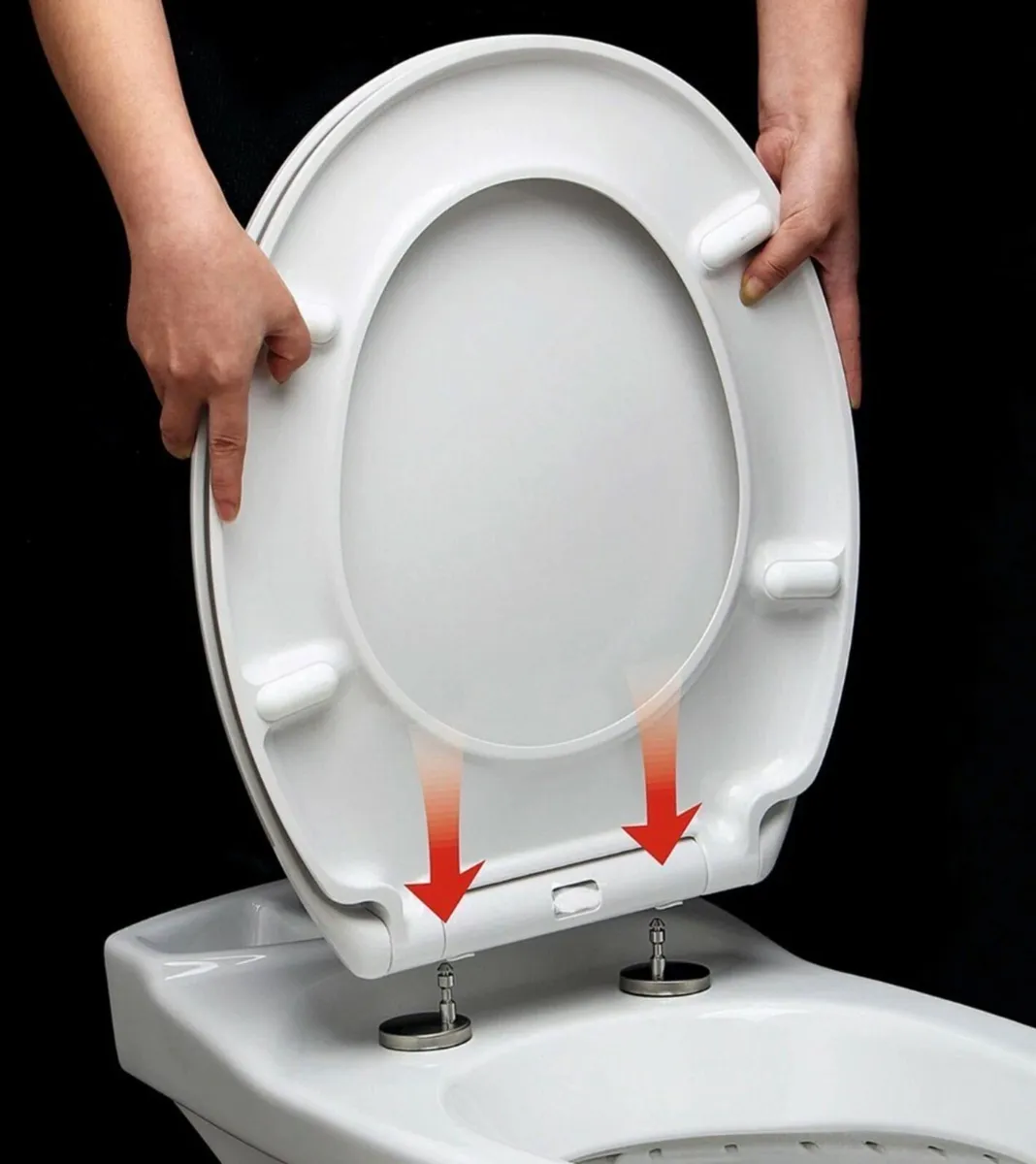 Soft Close Toilet Seat With Metal Fixing Hinges NE - Image 2