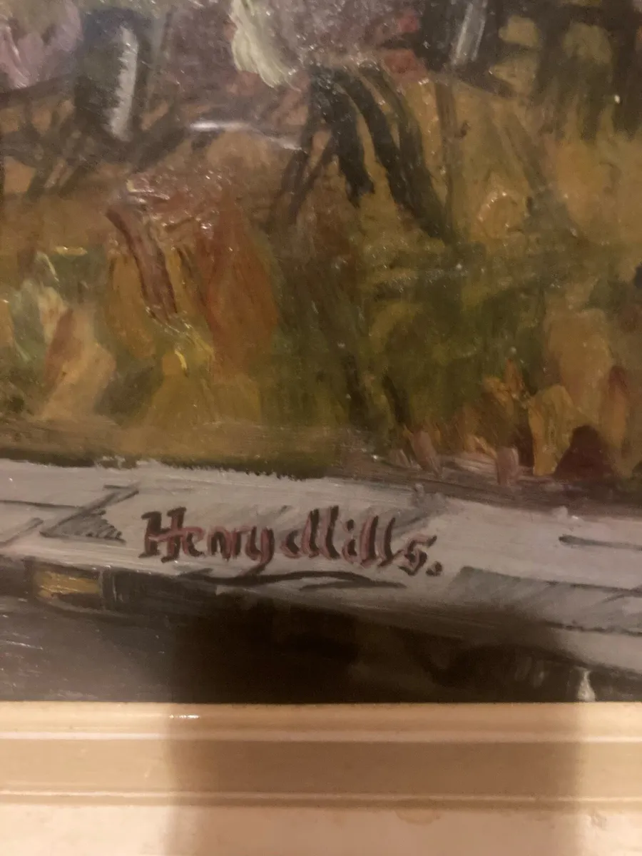 Oil painting signed and framed free postage - Image 2