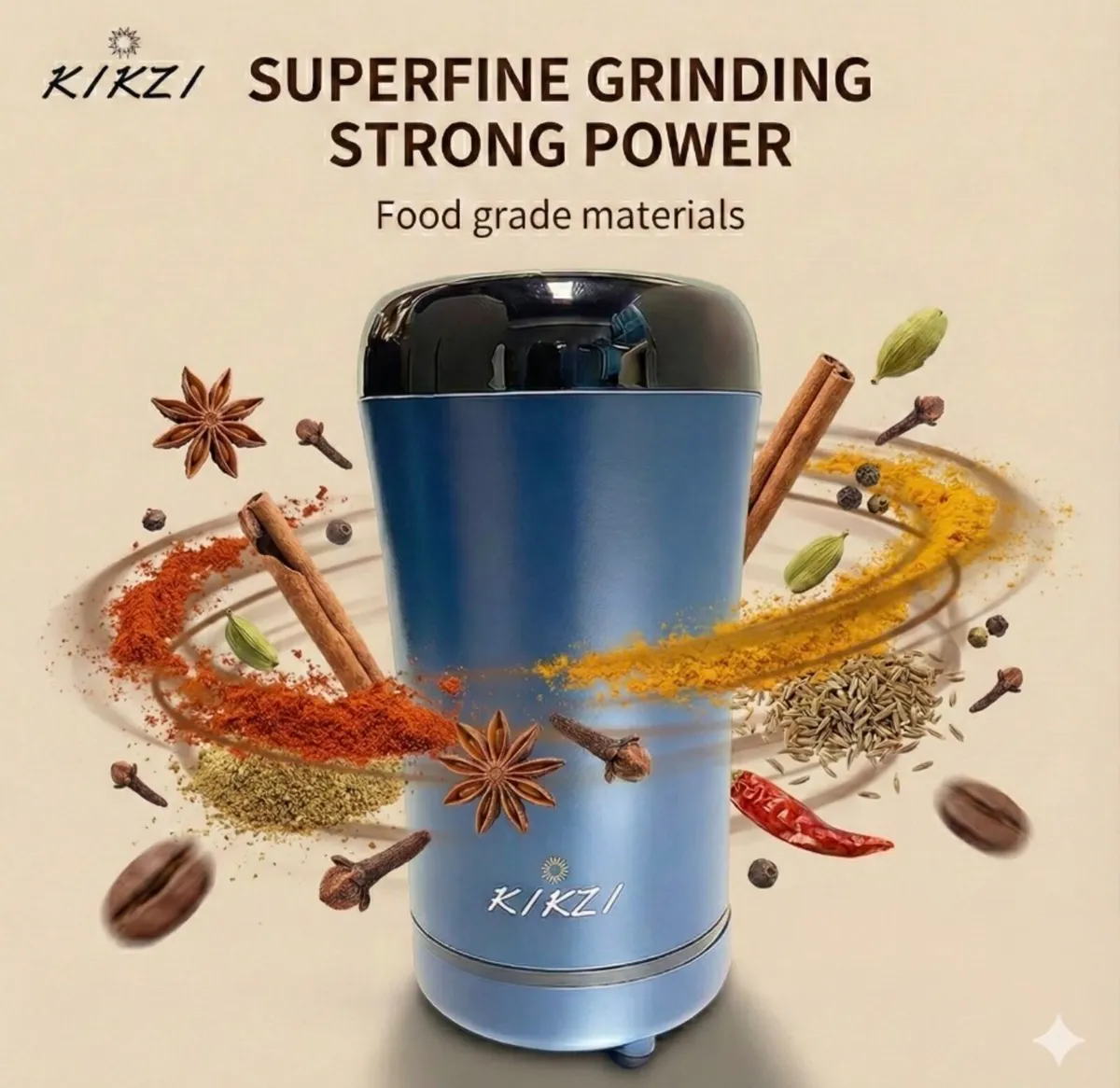 Electric Spice Coffee Bean Grinder Adjustable NEW - Image 2