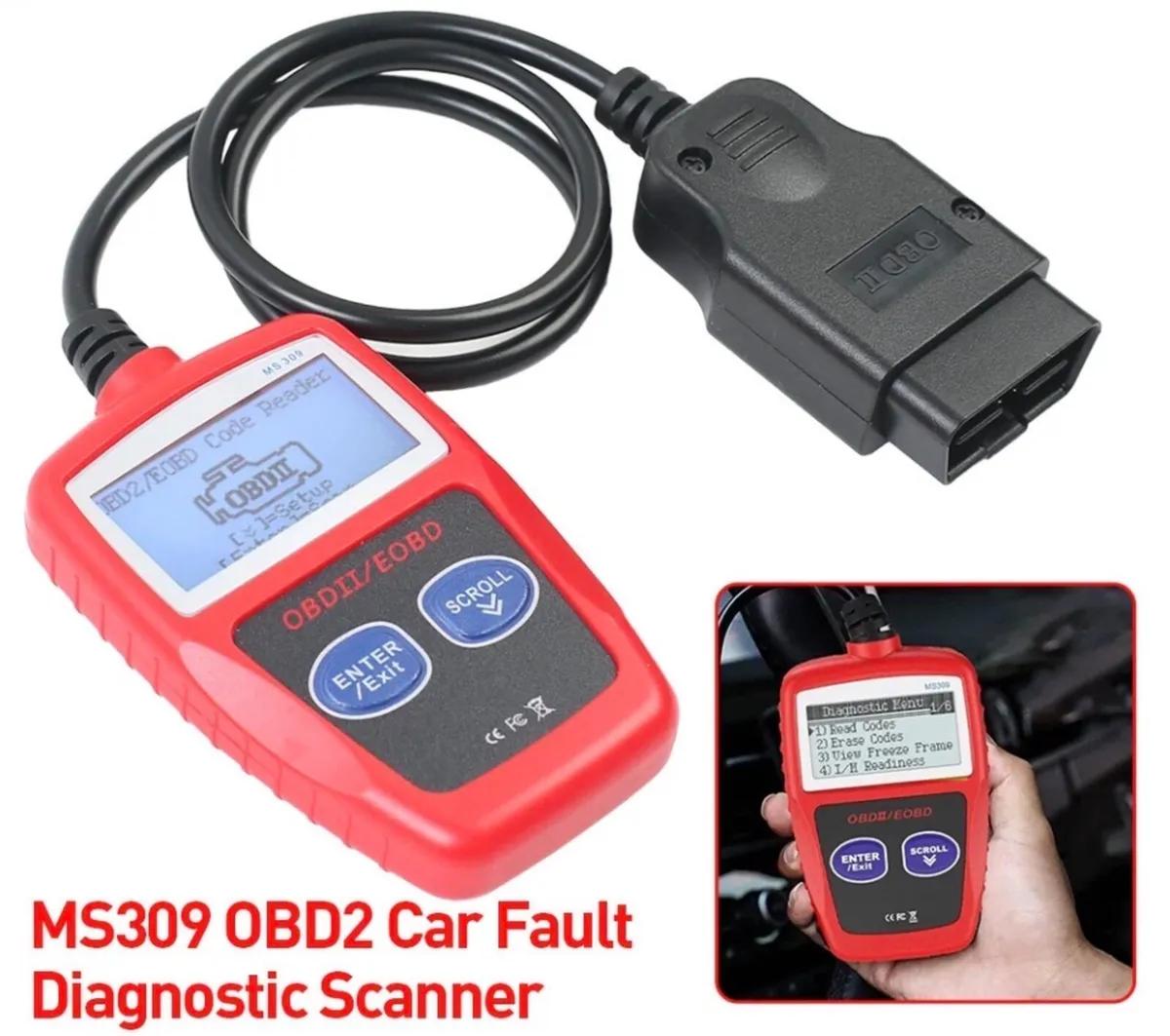 Car Fault Code Reader OBD2 Diagnostic Scanner NEW - Image 1