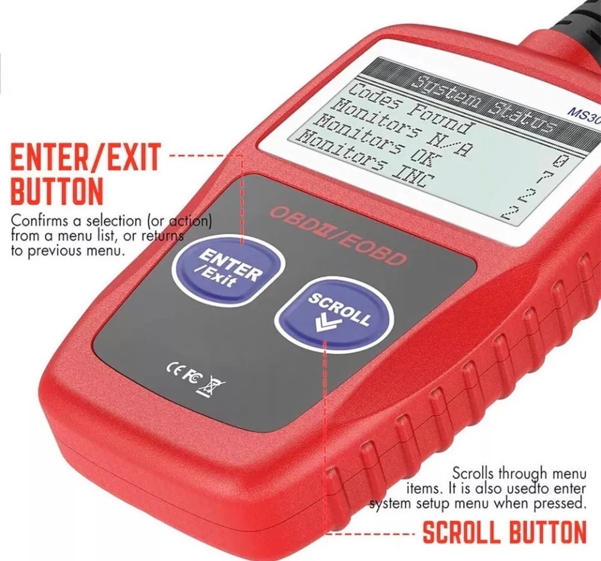Car Fault Code Reader OBD2 Diagnostic Scanner NEW - Image 3