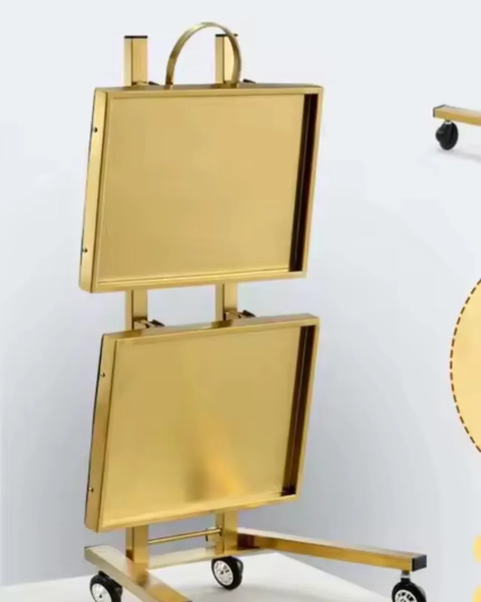 Stainless Steel Aesthetic Salon Trolley - Image 2