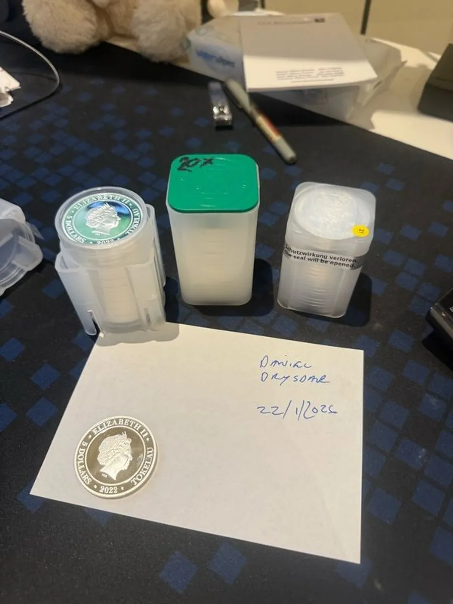 999.9 tubes silver coins - Image 1